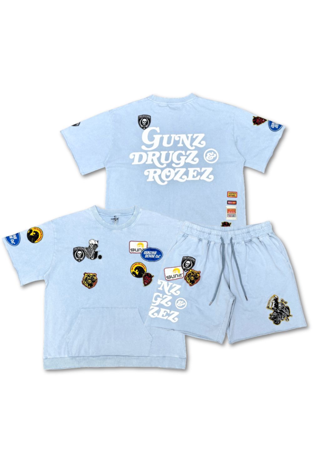 Gunzinii Rozez T-Shirt - Blue