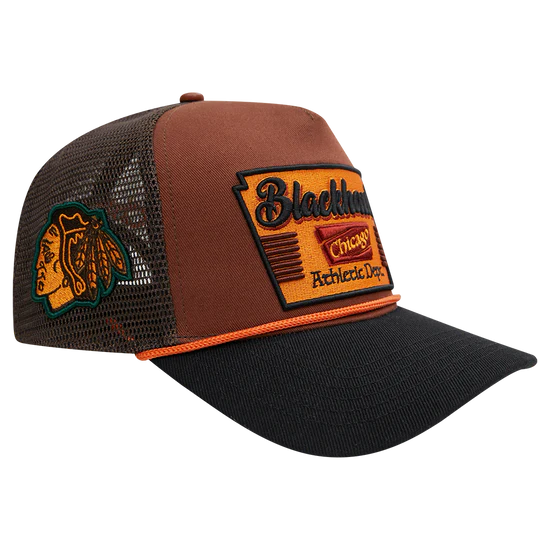 Pro Standard Chicago Blackhawks 2 Tone Trucker Hat - Brown