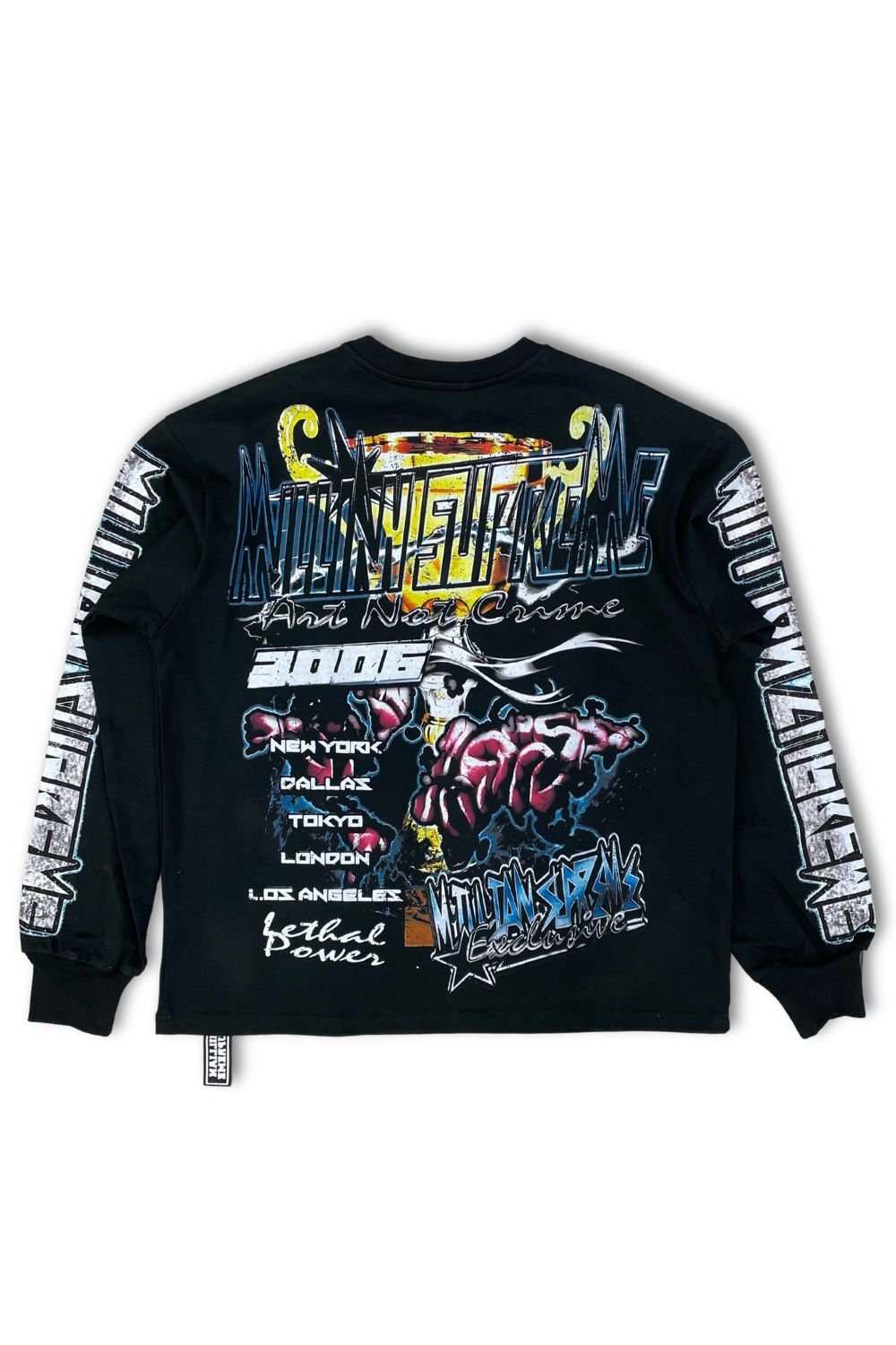 Millian Supreme Lethal Power Football Long Sleeve Tee