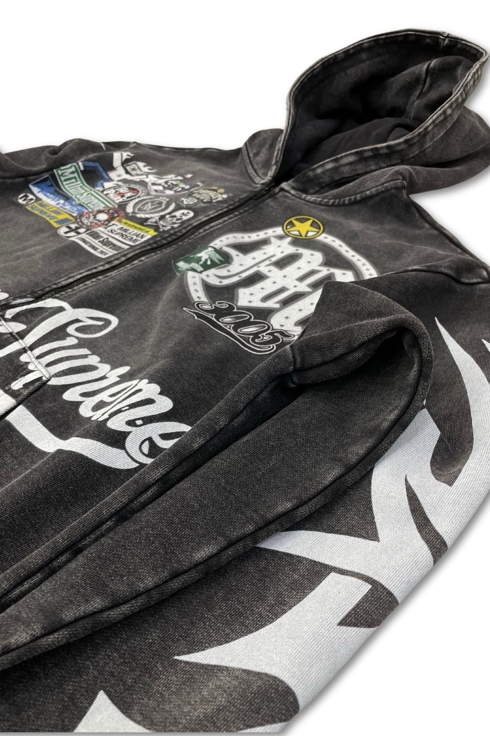 Millian Supreme -Patch Work Zip Up Hoodie