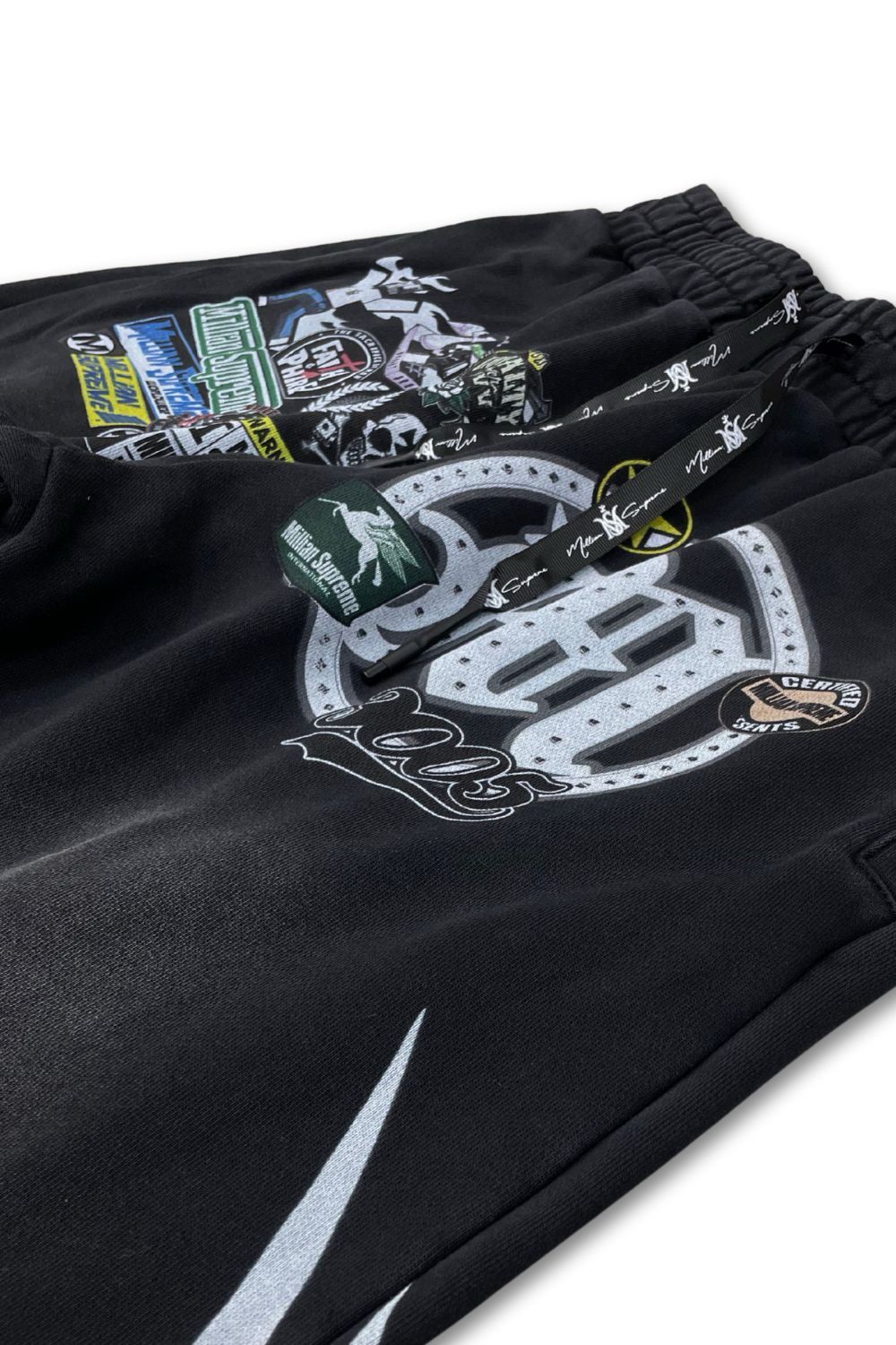 Millian Supreme -Patch Work Stacked Sweatpants