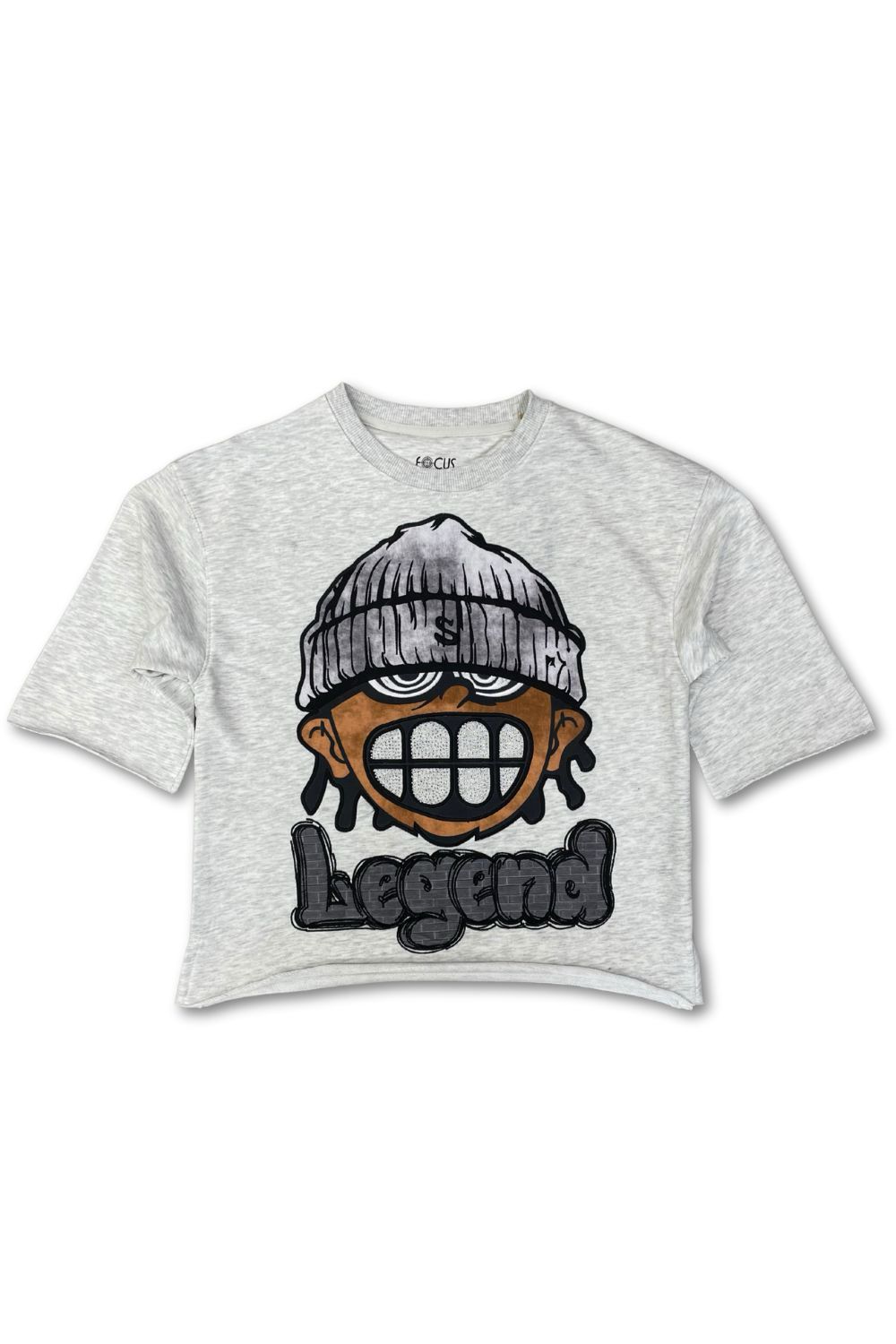 Focus =Legend Cropped Tee - Ivory