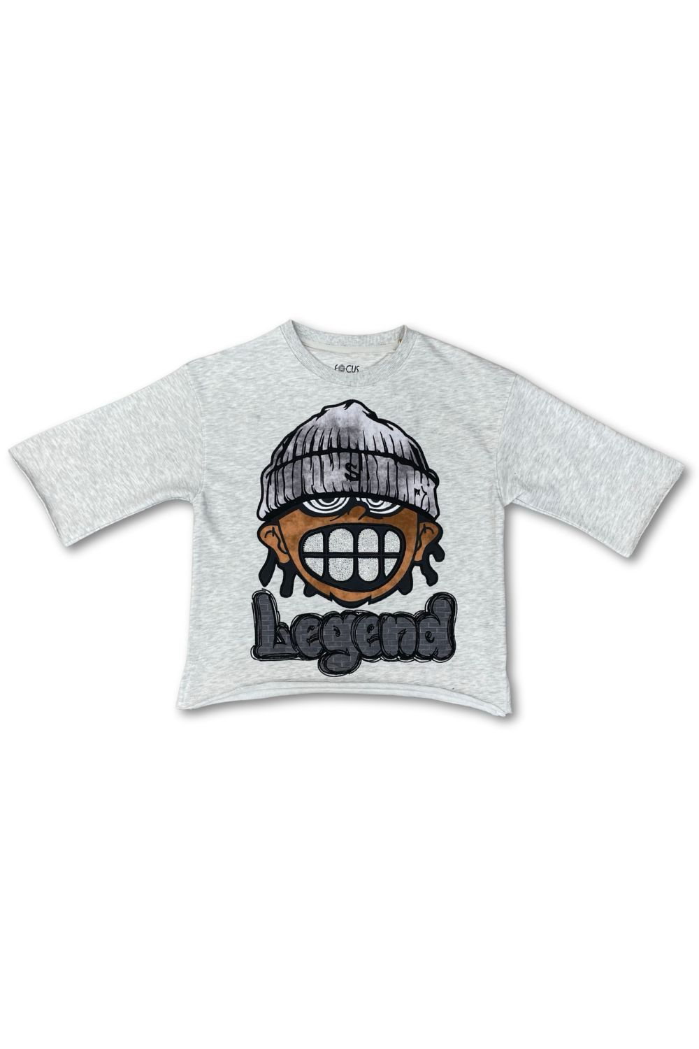 Focus =Legend Cropped Tee - Ivory