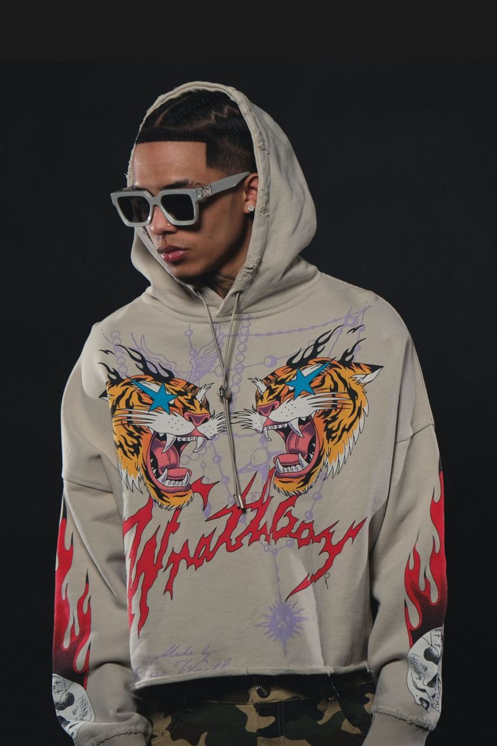 Wrathboy Chaos Cropped Hoodie