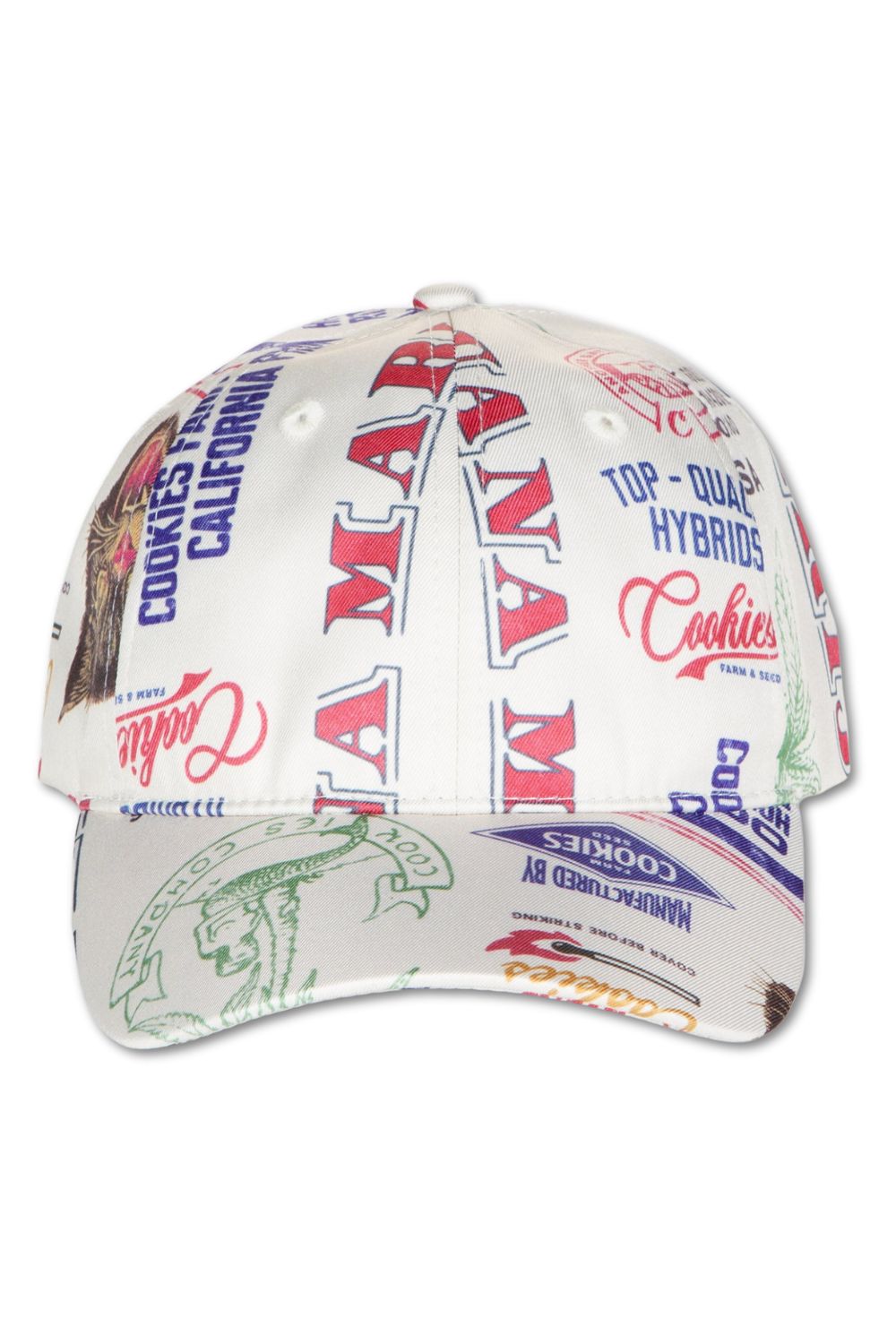 Cookies Cuban Link All Over Dad Hat- Cream