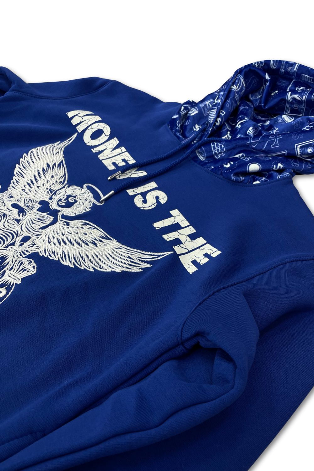 Focus Money Is The Real Motive Hoodie- Blue