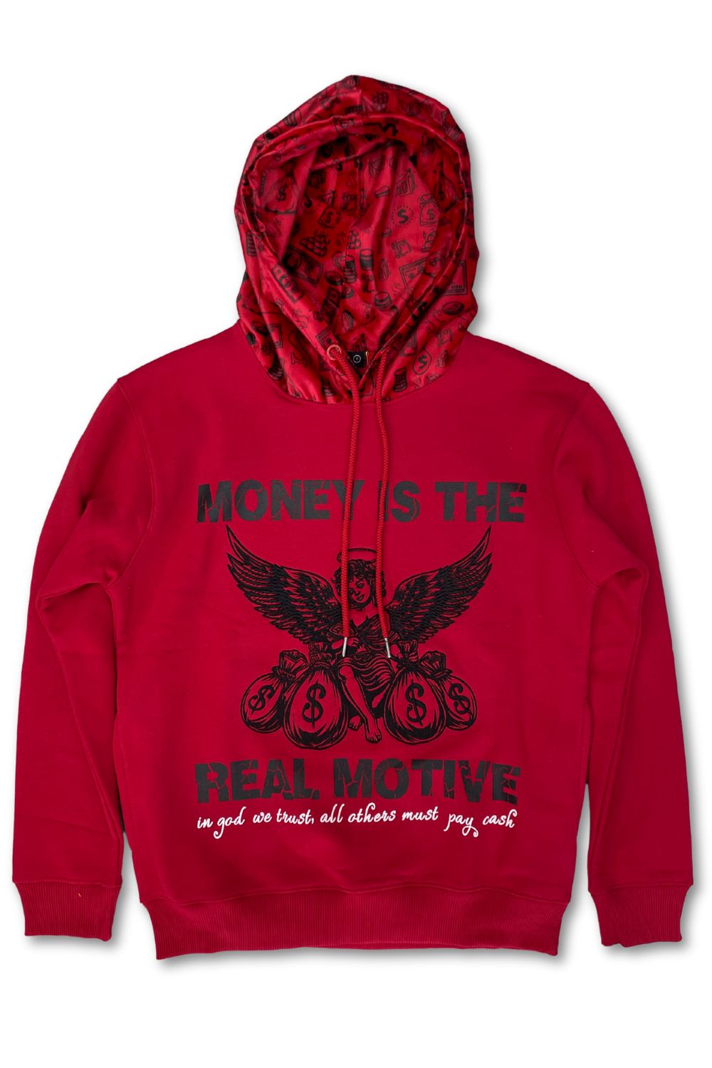 Focus Money Is The Real Motive Hoodie- Red