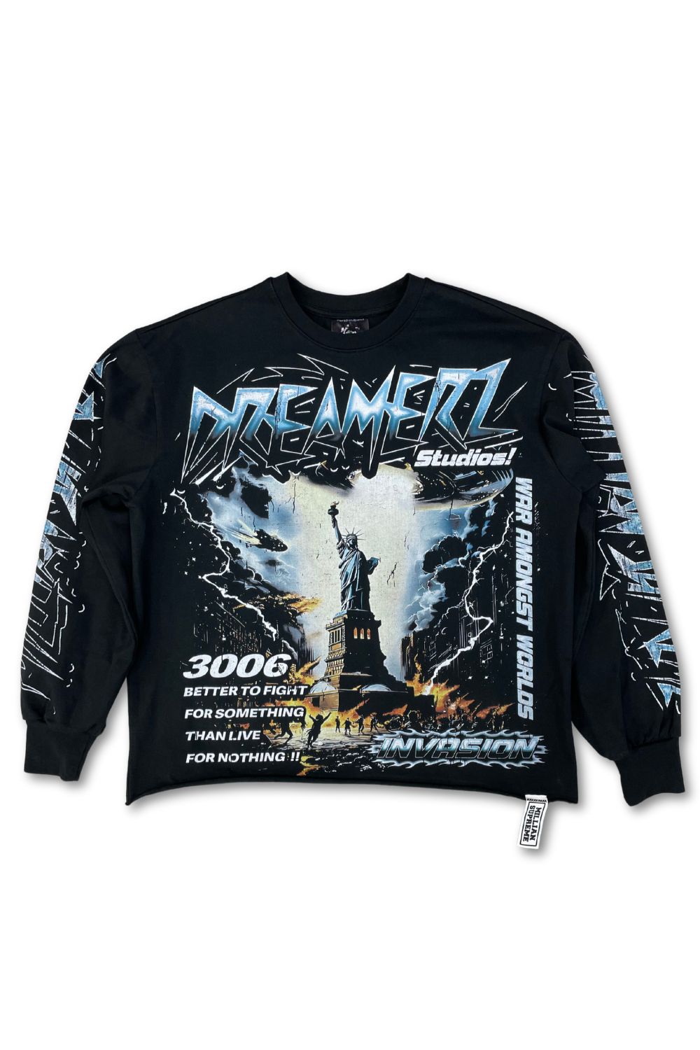 Dreamerz NYC Invasion Cropped Long Sleeve Tee
