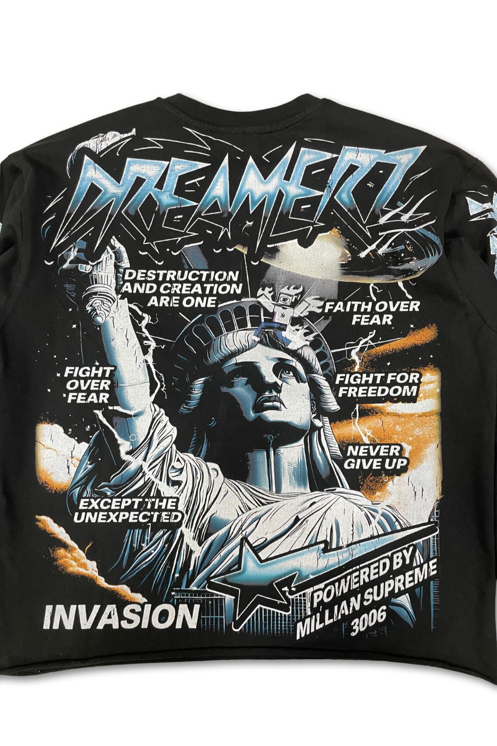 Dreamerz NYC Invasion Cropped Long Sleeve Tee