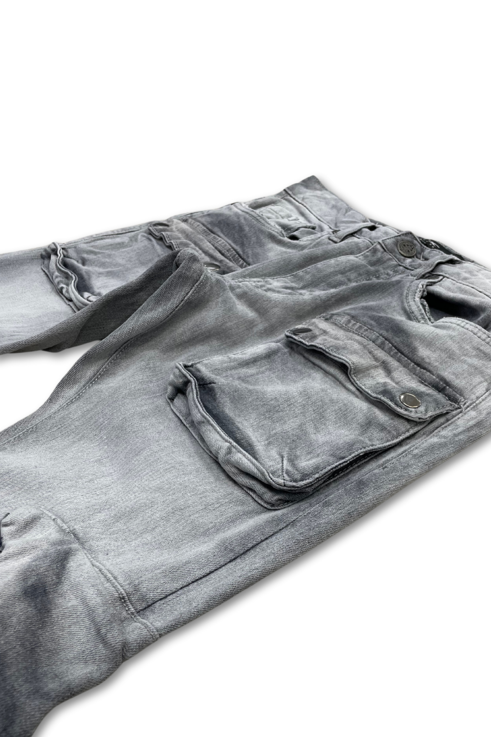 Jordan Craig Martin Stacked Cargo Jeans- Cement