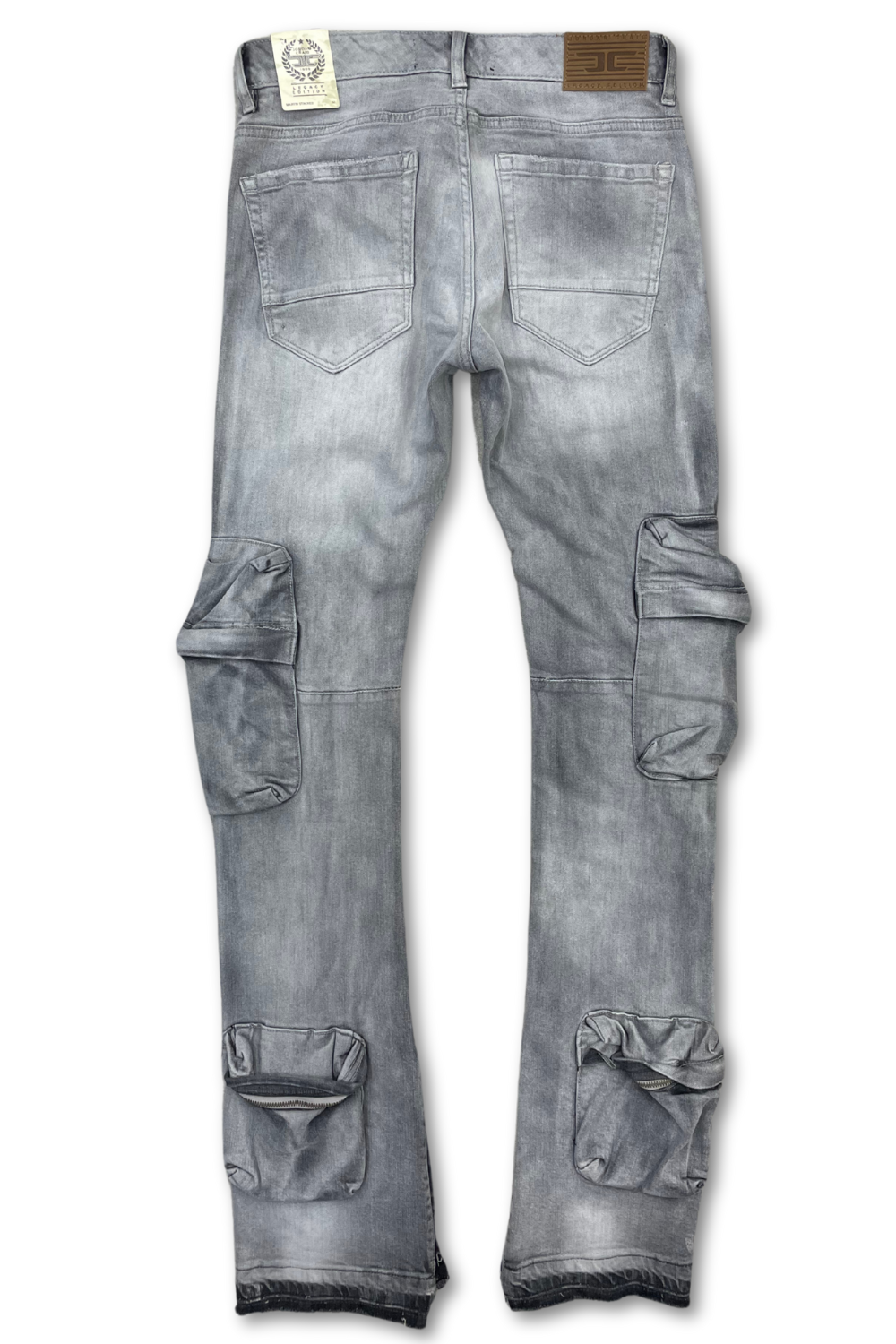 Jordan Craig Martin Stacked Cargo Jeans- Cement