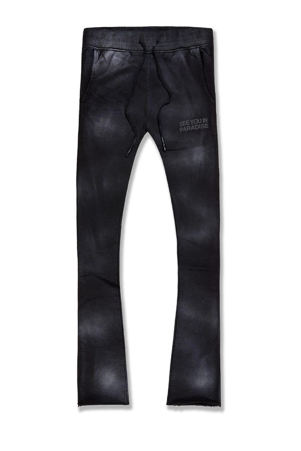 Jordan Craig Paradise Washed Stacked Sweatpants- Vintage Black