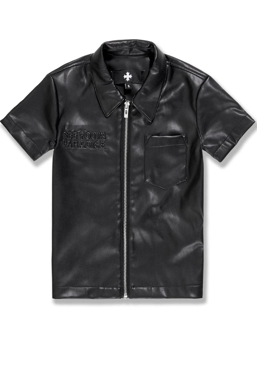 Kids Jordan Craig Thriller Full Zip T-Shirt- Black