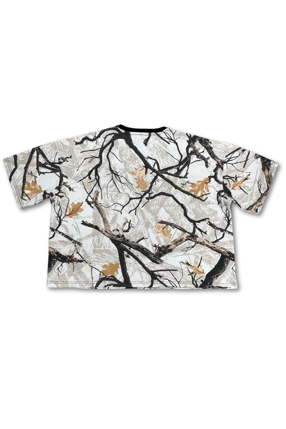 Copper Rivet White Hunter Camo Cropped T-Shirt