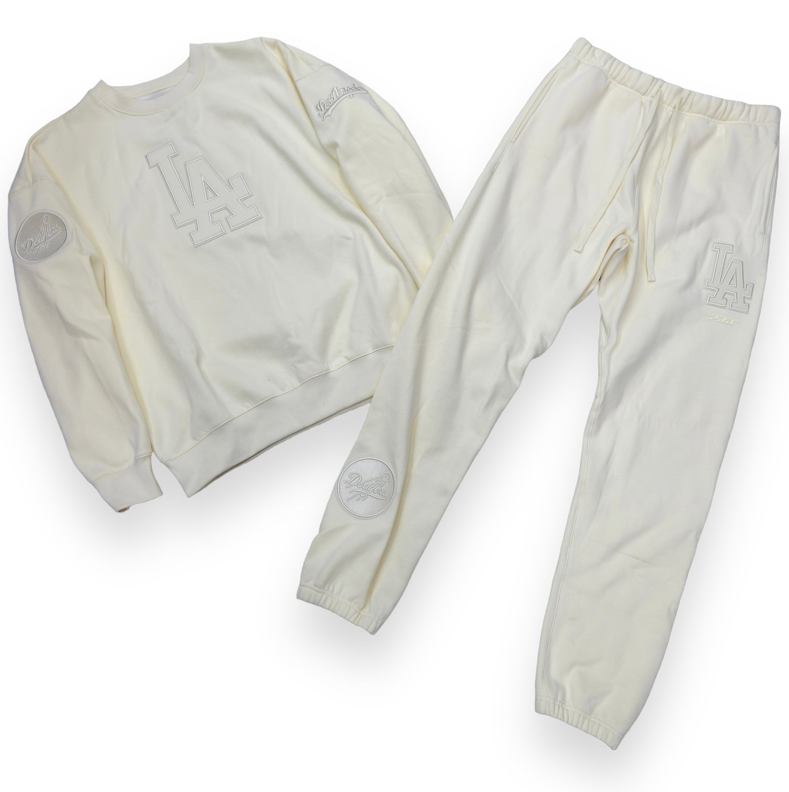 Pro Standard L.A. Dodgers Sweatsuit (Egg Shell)