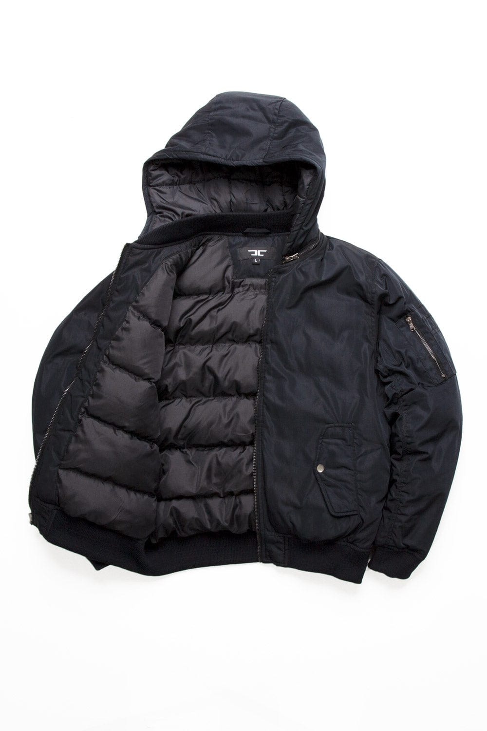 Jordan Craig Squadron Hooded Bomber Jacket (Black)