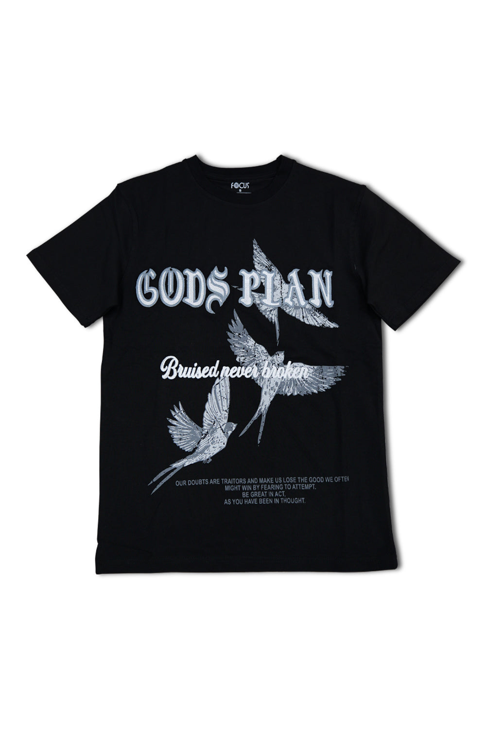 Focus Gods Plan Tee Black