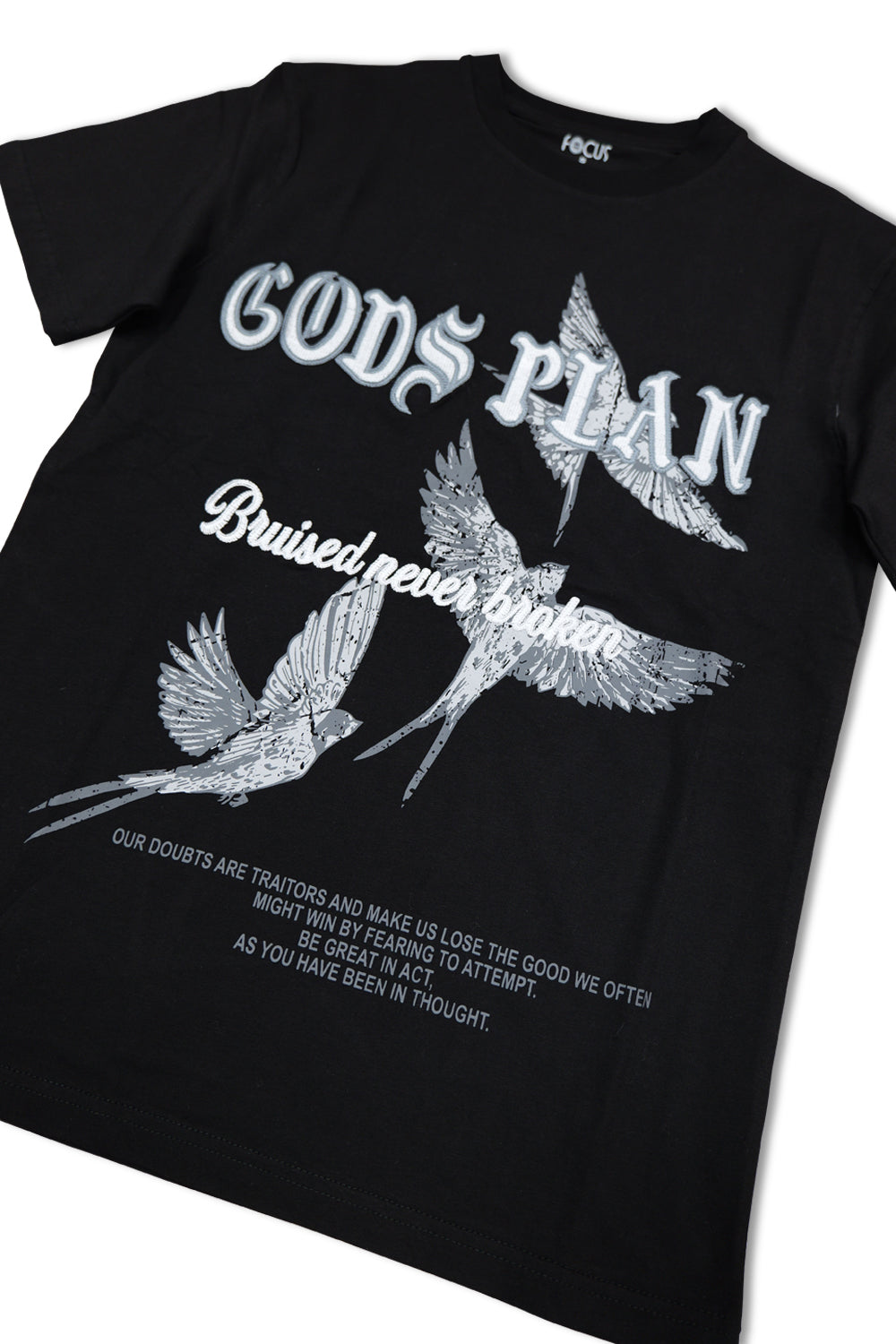 Focus Gods Plan Tee Black