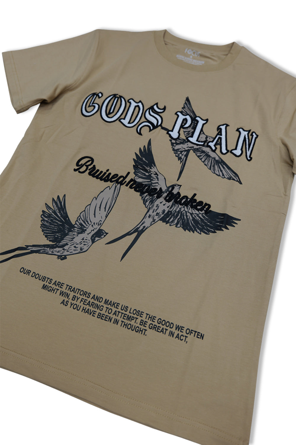 Focus Gods Plan Tee Khaki