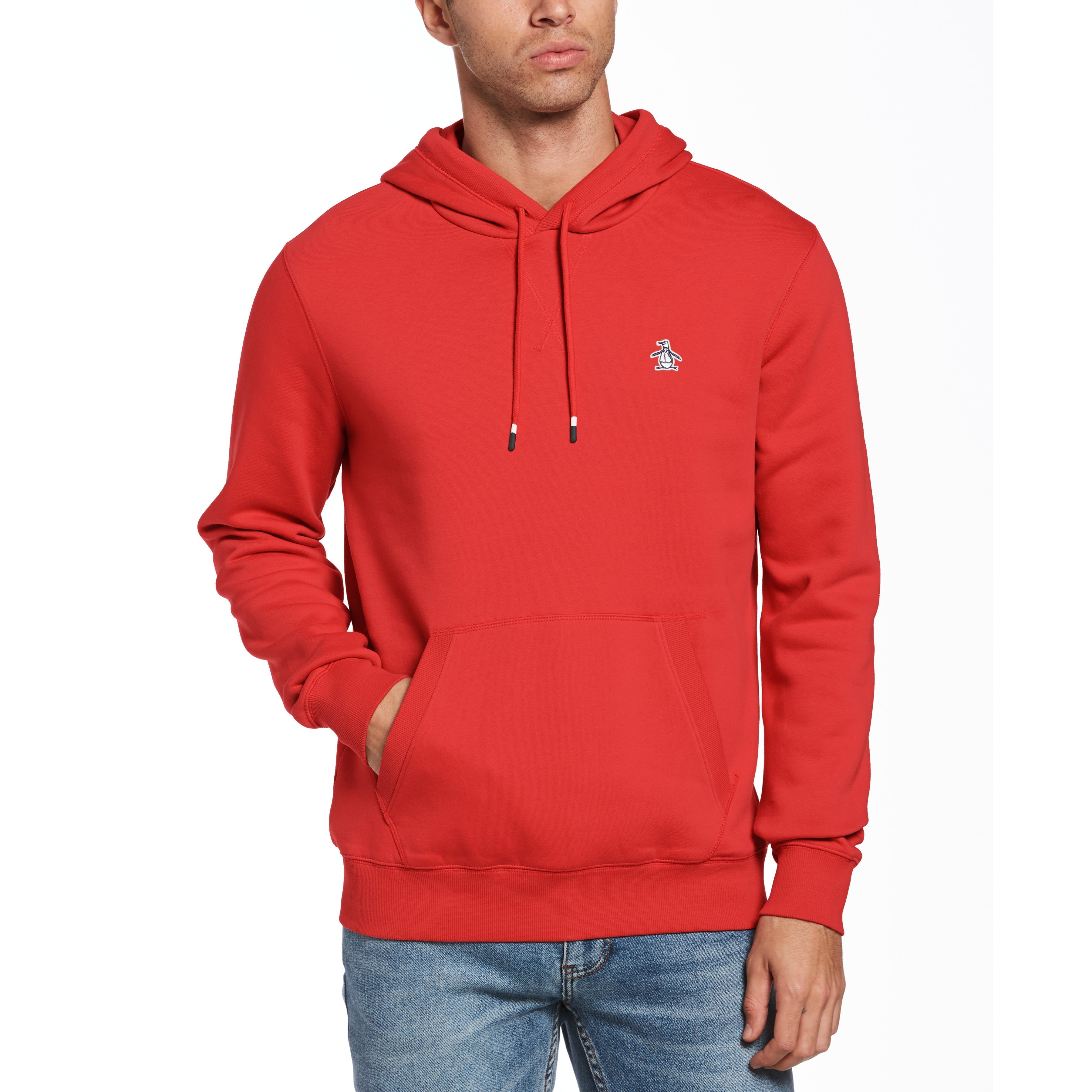 Original Penguin Sticker Pete Pullover Fleece Hoodie