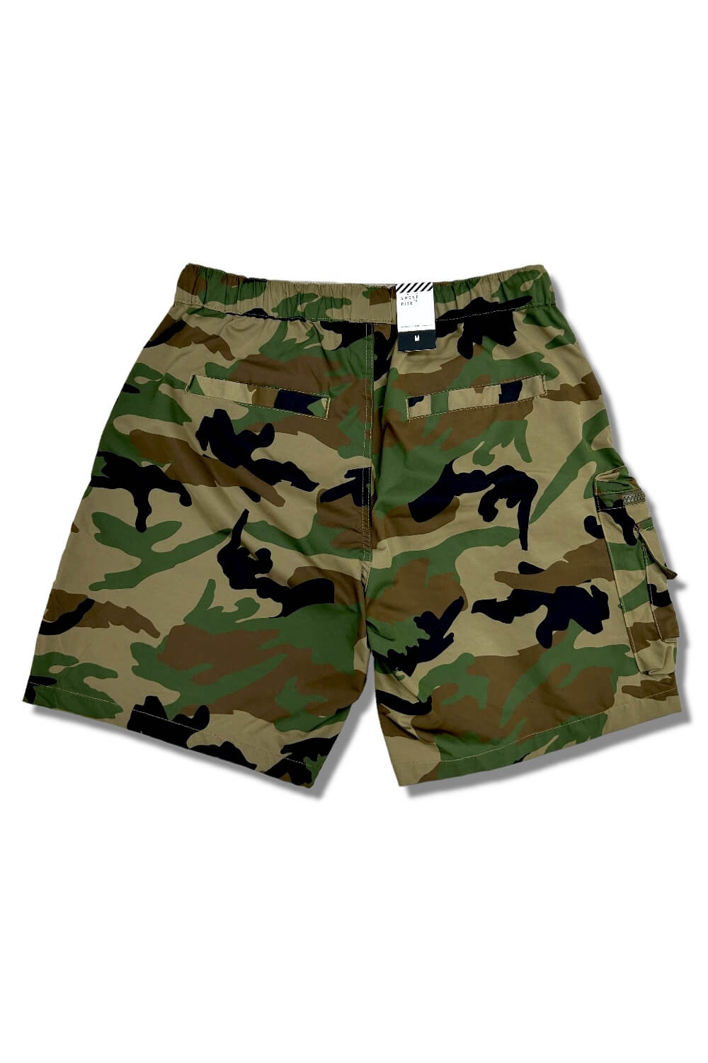 Smoke Rise - Utility Windbreaker Cargo Shorts - Wood Camo