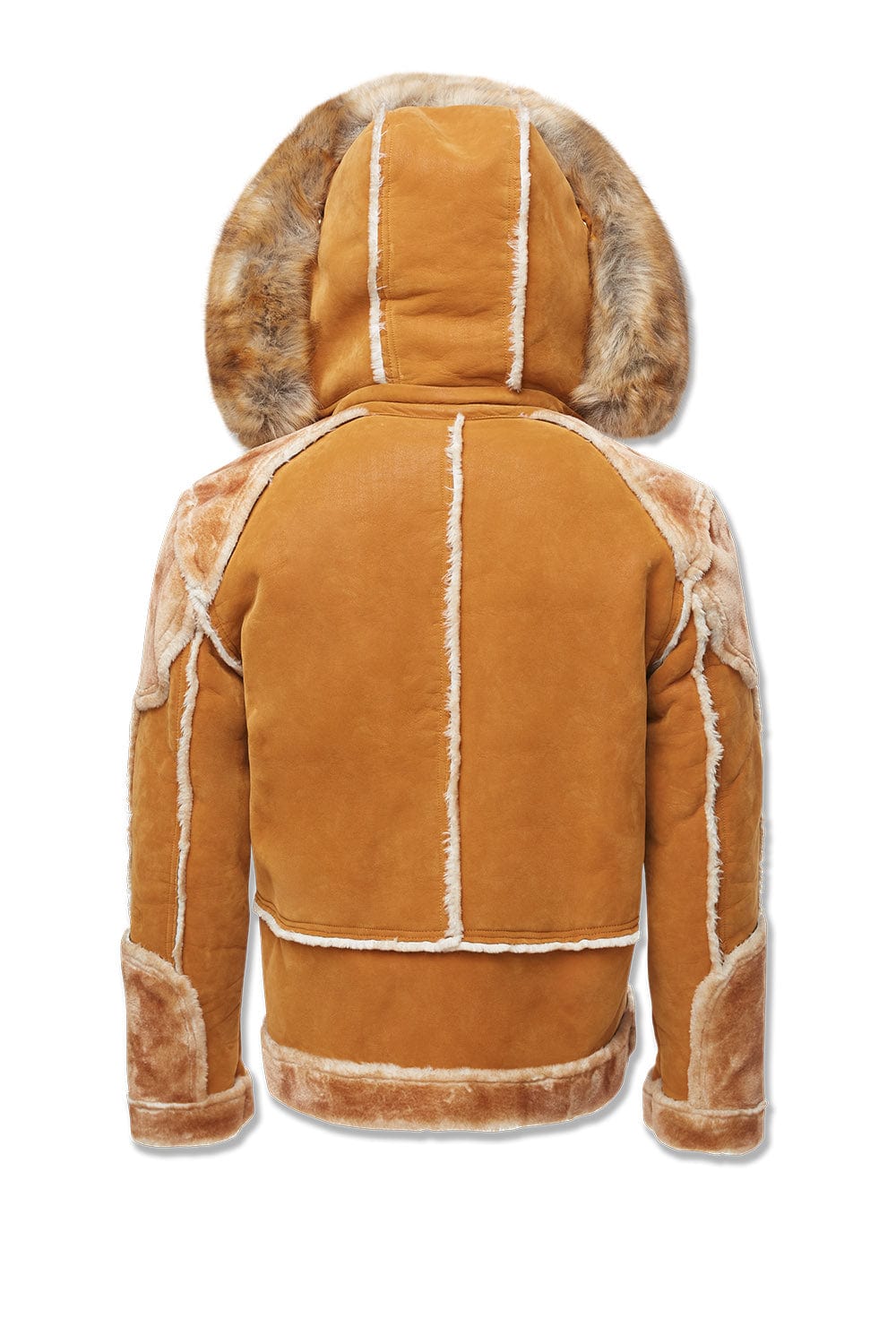 Jordan Craig EL Jefe Shearling Moto Jacket - Cognac