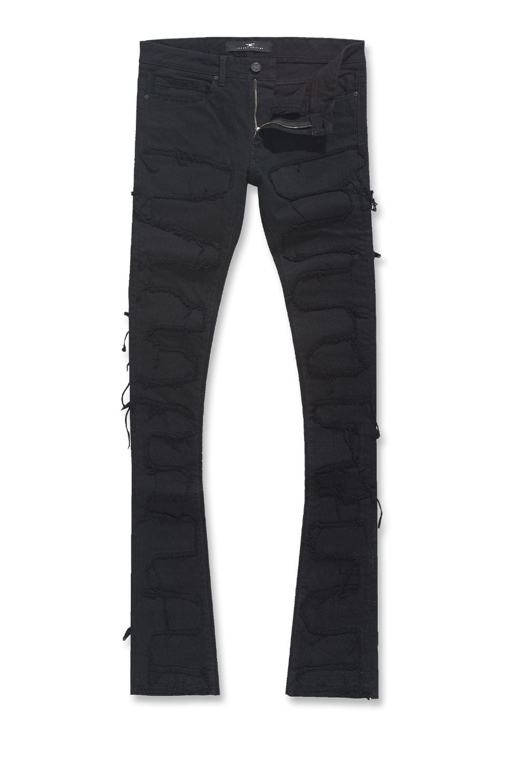 Jordan Craig Black Stacked Jeans