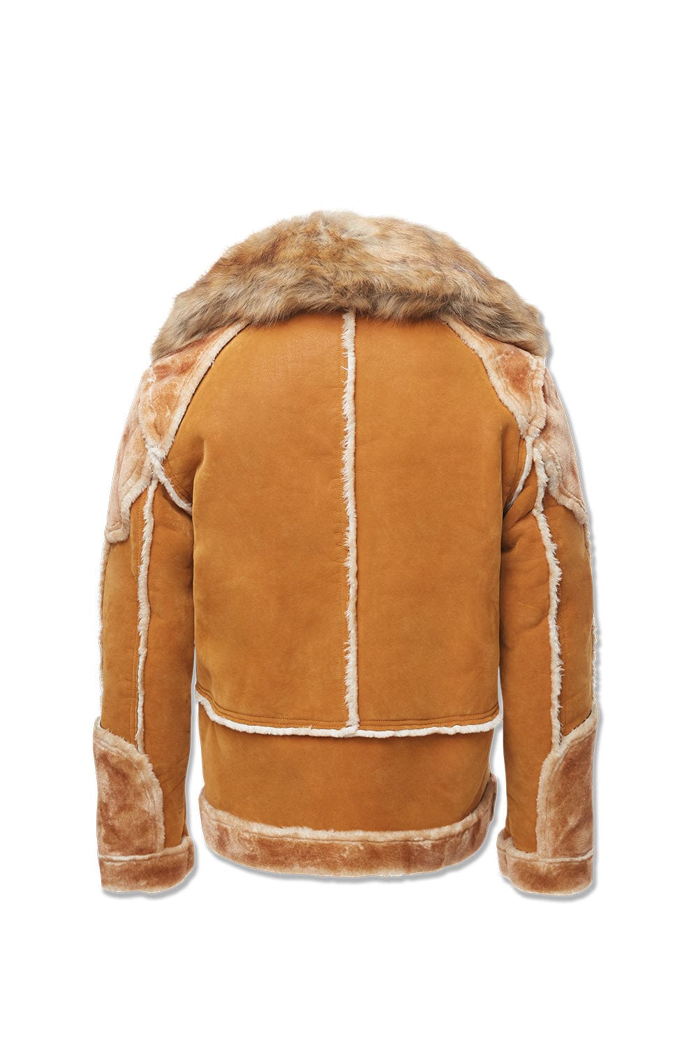 Jordan Craig EL Jefe Shearling Moto Jacket - Cognac