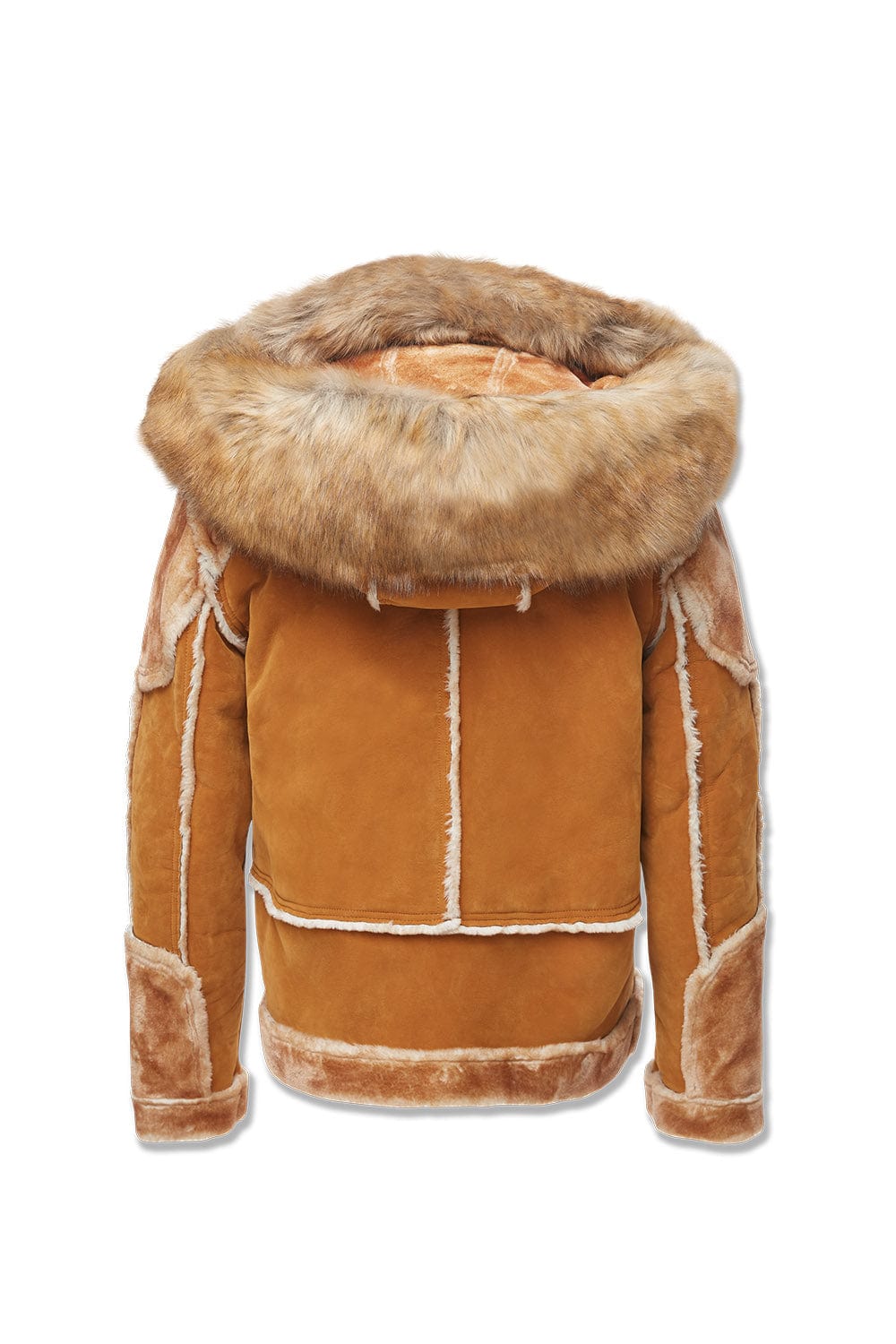Jordan Craig EL Jefe Shearling Moto Jacket - Cognac