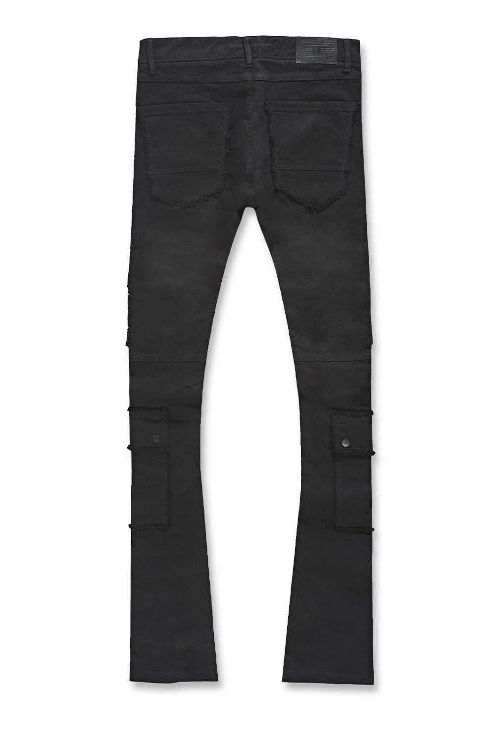Jordan Craig Black Stacked Cargos