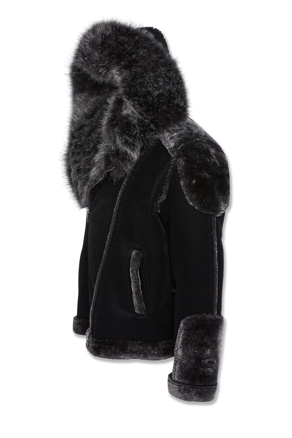 Jordan Craig EL Jefe Shearling Moto Jacket - Black