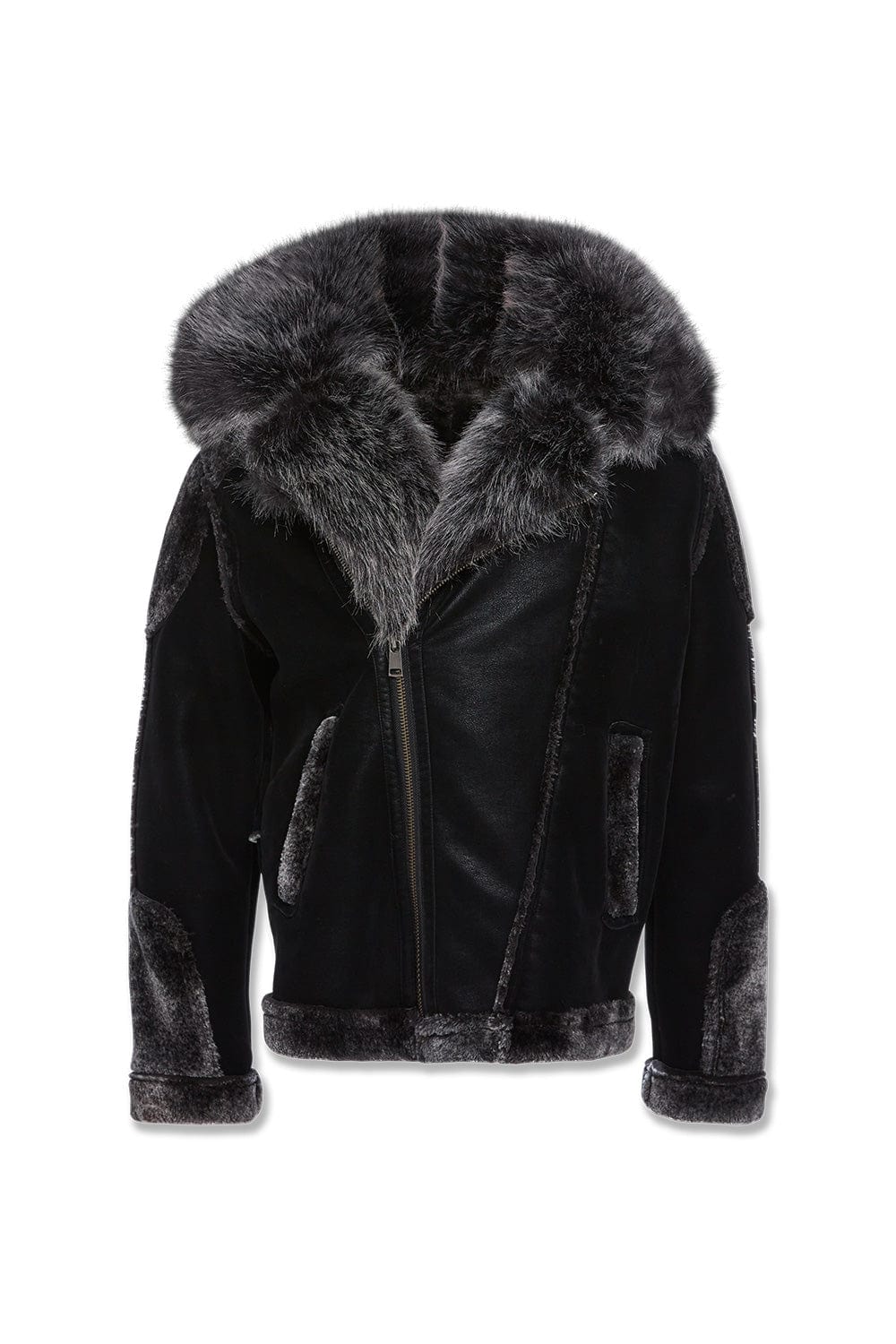 Jordan Craig EL Jefe Shearling Moto Jacket - Black