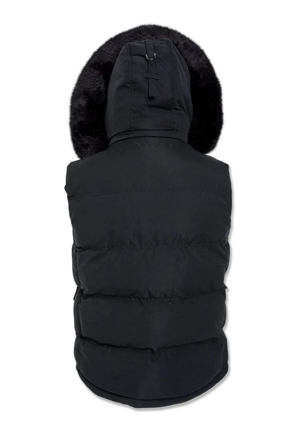 Jordan Craig- Yukon Fur Lined Puffer Vest – Black