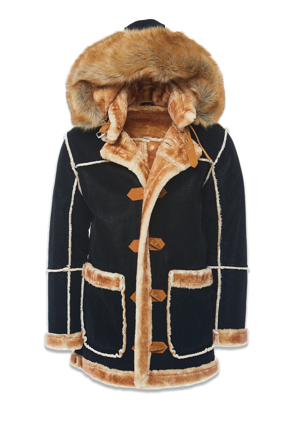 Jordan Craig Denali Shearling Jacket - Black/Coffee