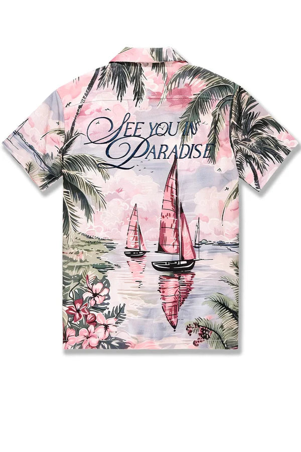 Jordan Craig-Wanderlust S/S Party Shirt -Palm Beach