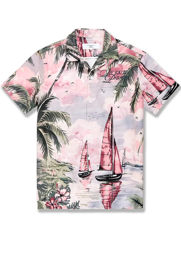 Jordan Craig-Wanderlust S/S Party Shirt -Palm Beach
