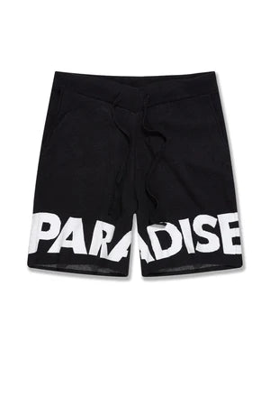 Jordan Craig - Retro - Paradise Knit Shorts-Black