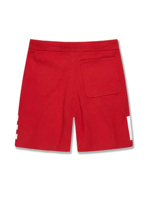 Jordan Craig - Retro - Paradise Knit Shorts-Red