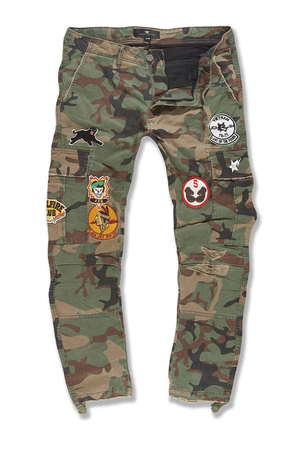Xavier - Hellfire Cargo Pants -Vintage Camo Diary