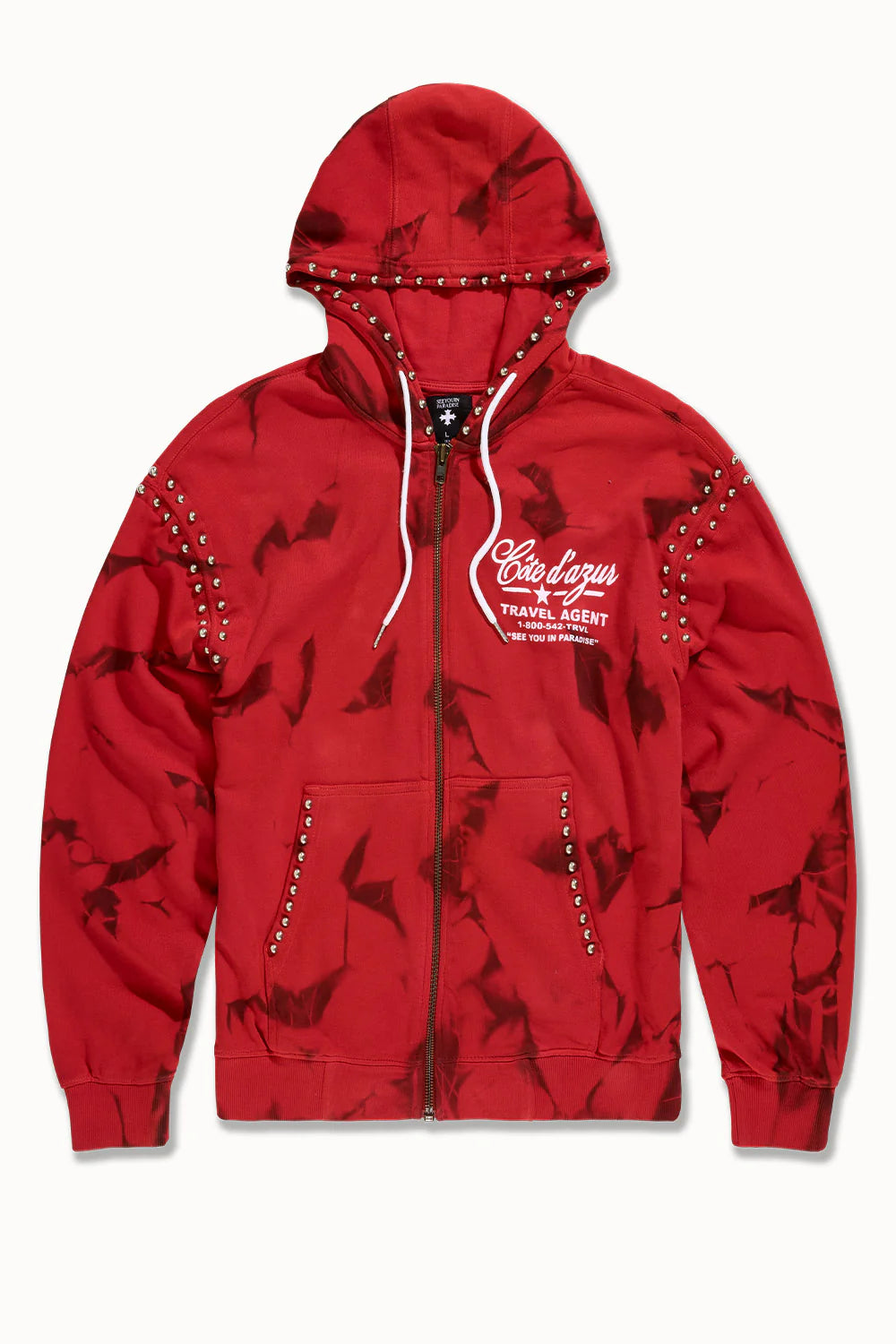 See you In Paradise-Icon Zip Up Hoodie- Red