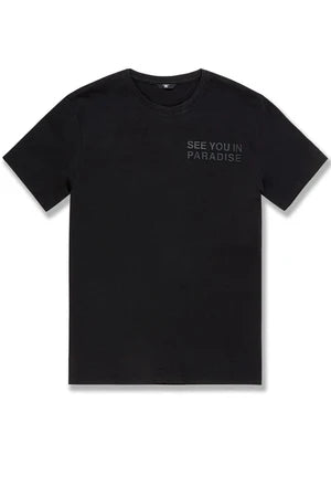 Jordan Craig - Big Men's -Paradise Tonal T-Shirt- Black