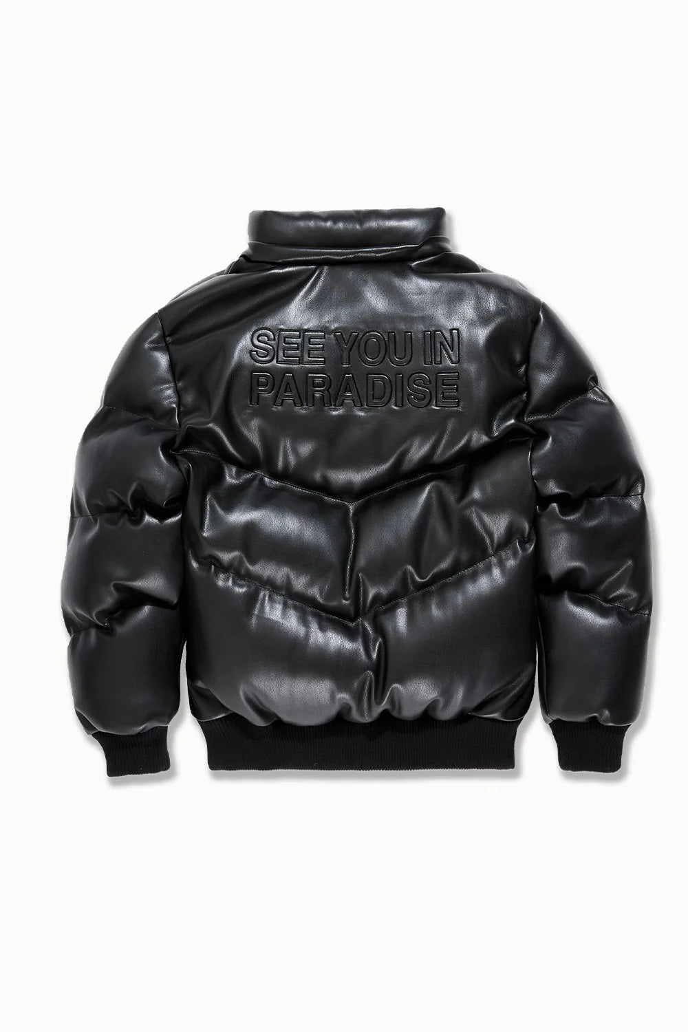 See You In Paradise-Kids The Wild One Puffer Jacket – Black