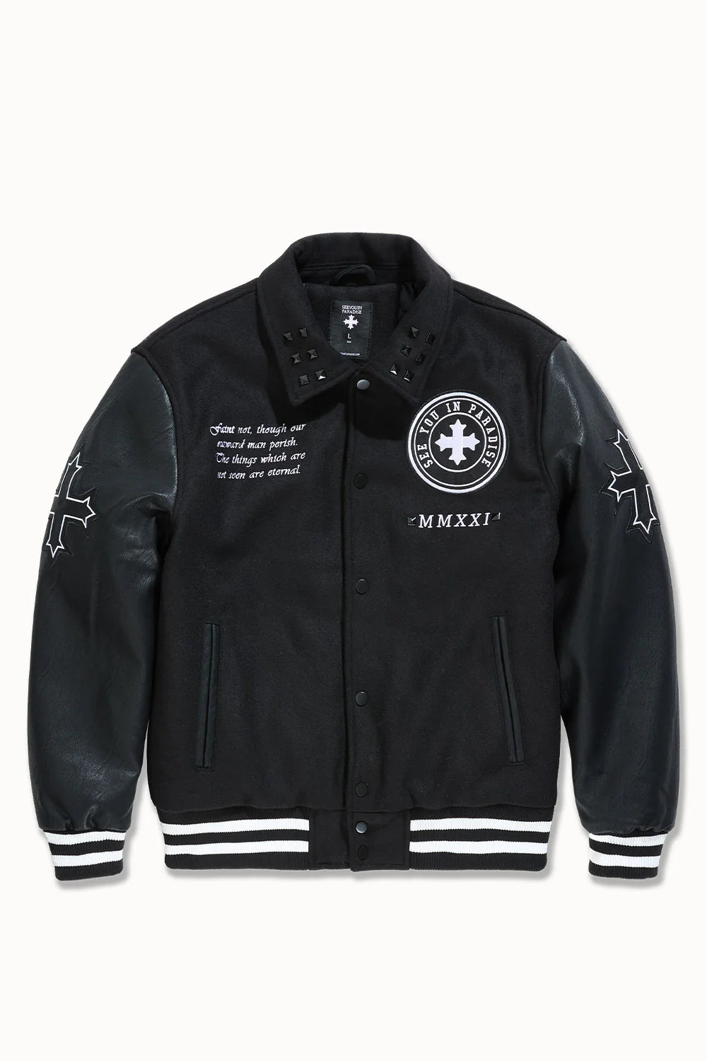 Eternal Varsity Jacket -Black