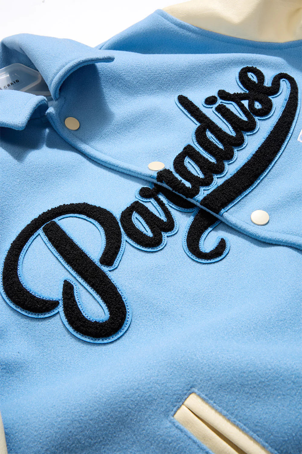 Paradise Team Varsity Jacket – Sky Blue