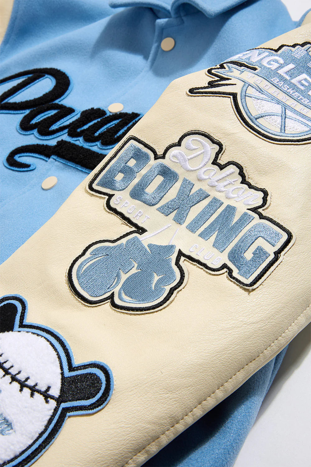 Paradise Team Varsity Jacket – Sky Blue