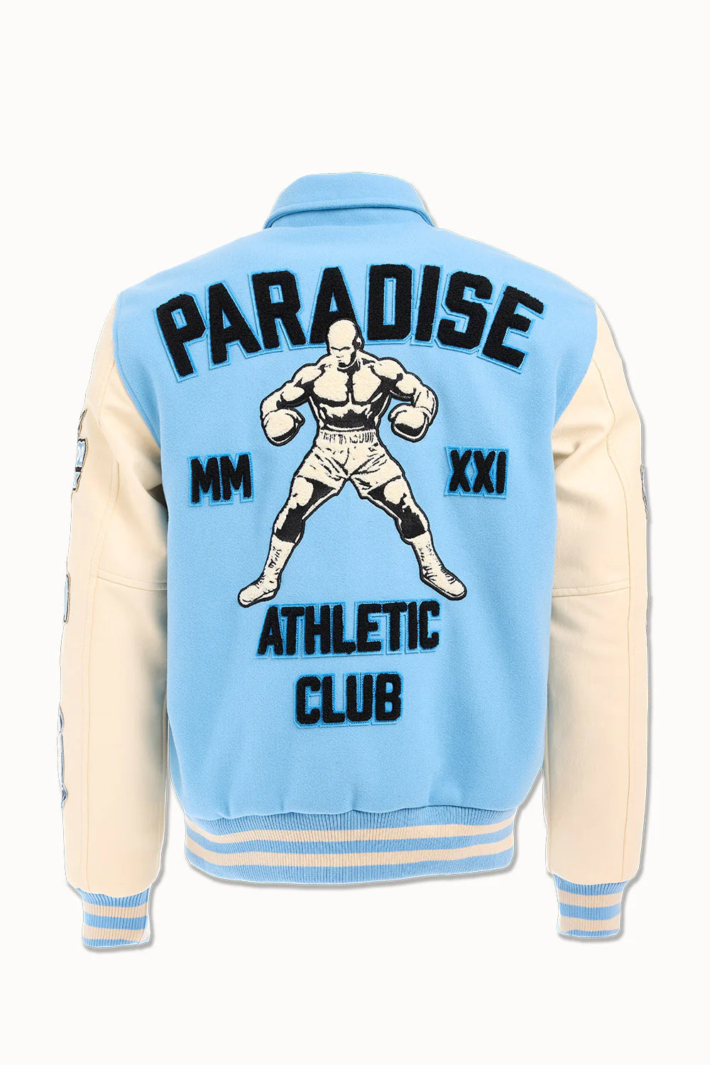 Paradise Team Varsity Jacket – Sky Blue