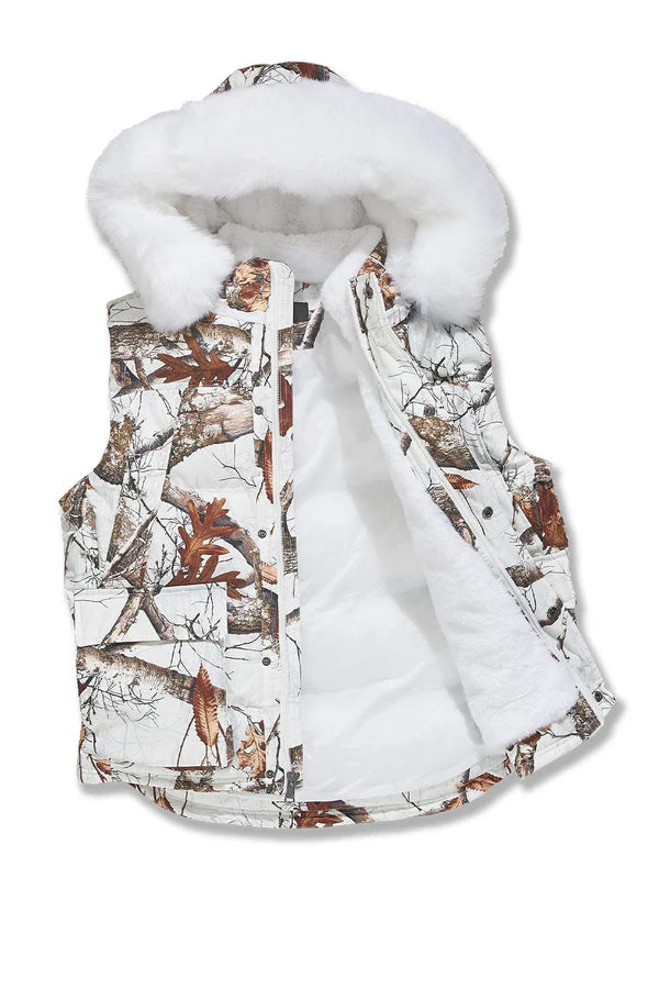 Jordan Craig- Yukon Fur Lined Puffer Vest -Snow Camo