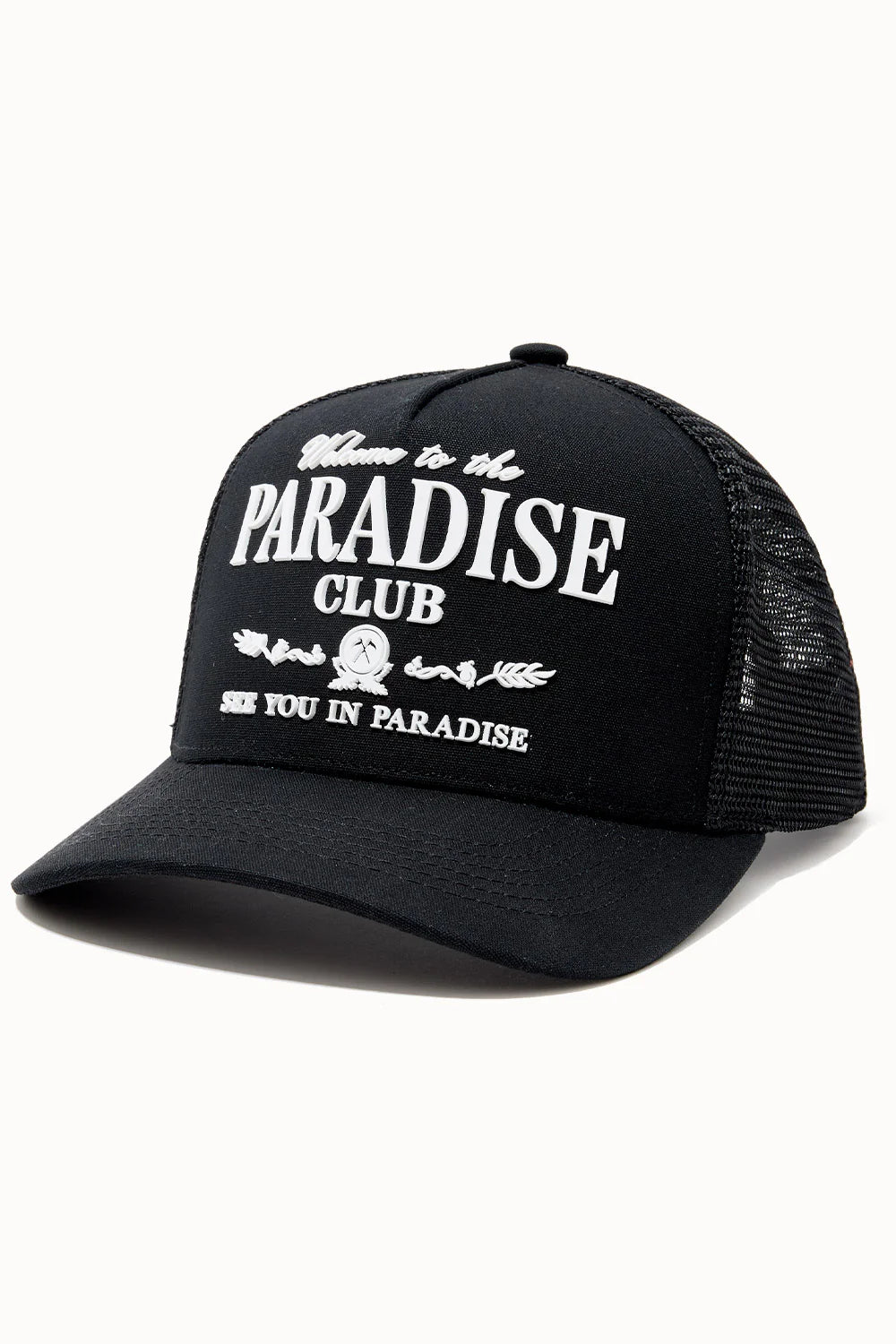 Paradise Club Trucker Hat - Black