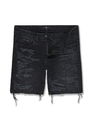 Jordan Craig - Retro - Riverside Denim Shorts-Black Shadow