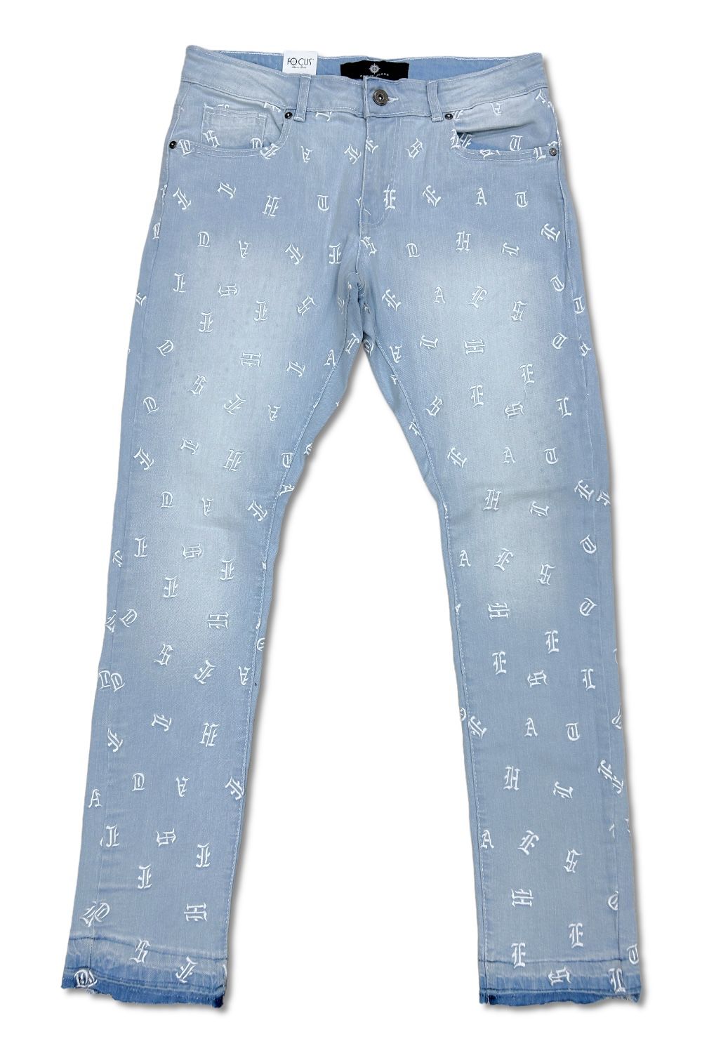 Focus Jean Set - Puzzled - Sky Blue
